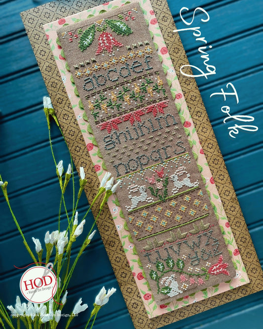 Spring Folk Hands on Design Cross Stitch Pattern