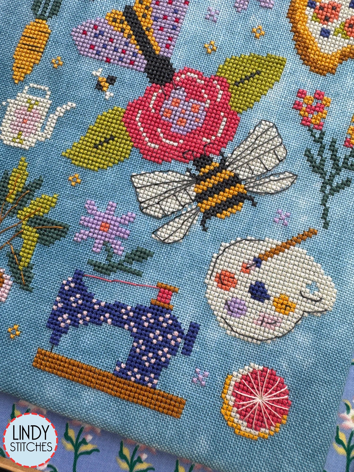 Spring Stitch Lindy Stitches SPRING TRINKETS Cross Stitch Pattern