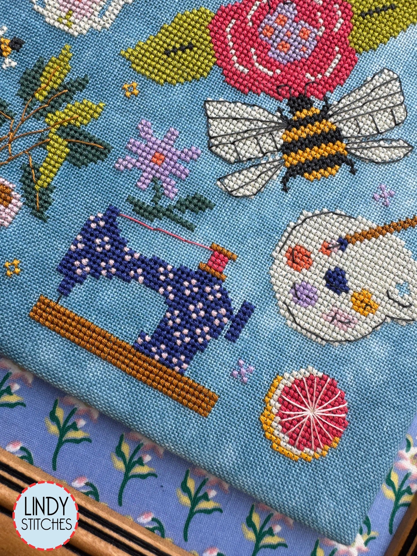 PREORDER Lindy Stitches SPRING TRINKETS Cross Stitch Pattern