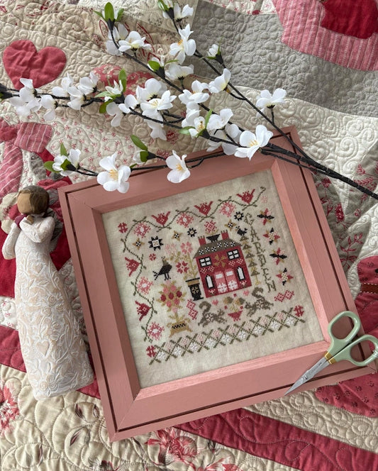PREORDER Spring Garden at Cranberry Manor by Pansy Patch Cross Stitch Pattern Nashville Market