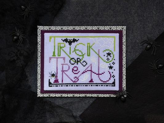 COMING SOON Sprouting Lupine TRICK OR TREAT Cross Stitch Pattern