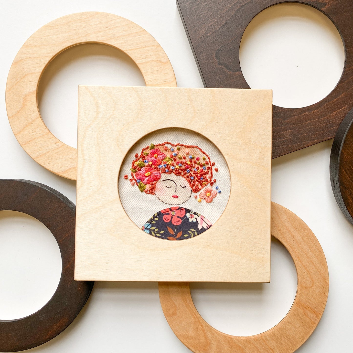 Wooden Square Frames for Embroidery Hoops