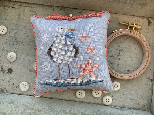 Stars and Surf Pinkeep Stitches by Ethel Cross Stitch Pattern