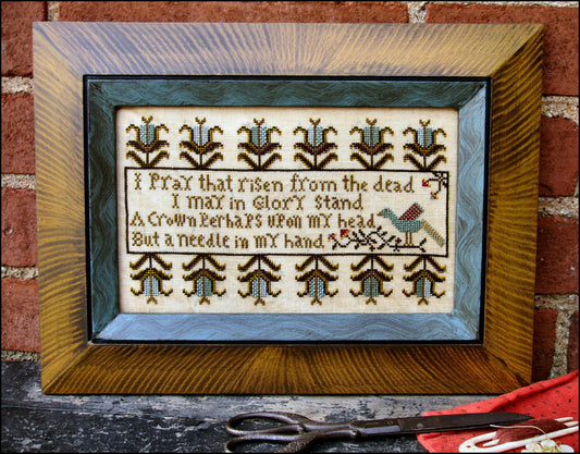 PREORDER Stitcher's Prayer Cross Stitch Pattern by Carriage House Samplings