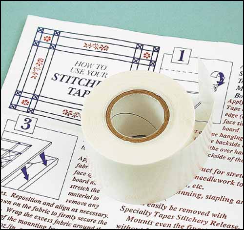 Cross Stitch Framing Finishing Tape Acid Free 1 1/2" Double-Sided 60 foot roll