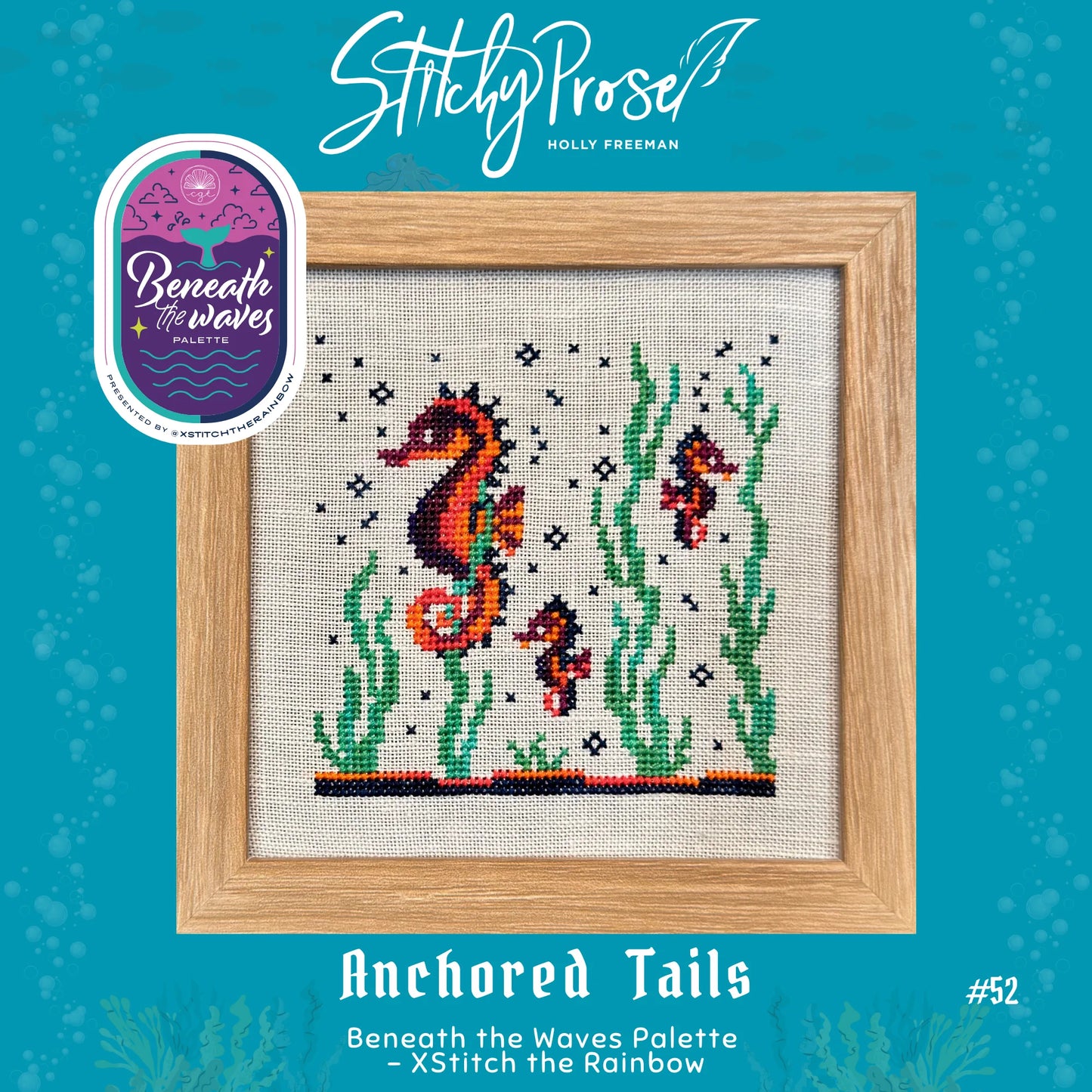 PREORDER Stitchy Prose ANCHORED TAILS Cross Stitch Pattern Nashville Market