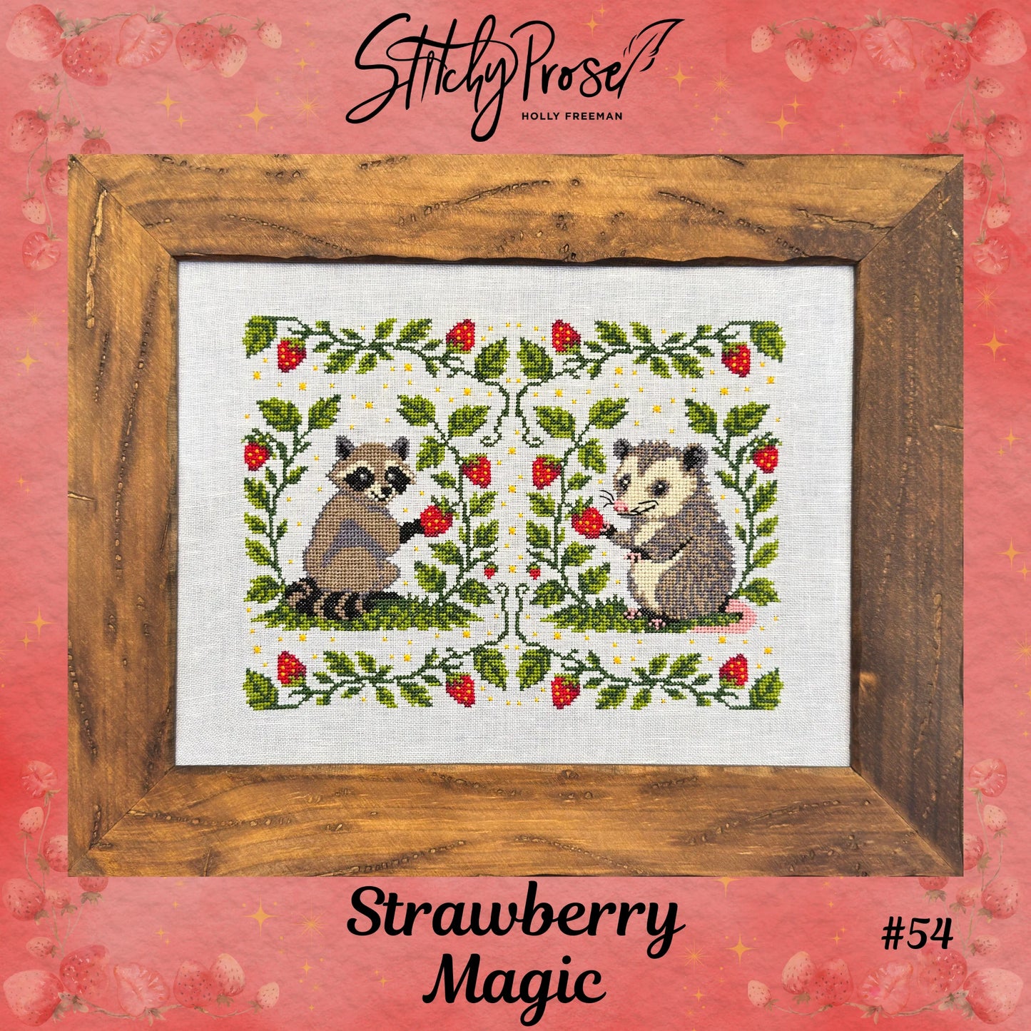 Stitchy Prose STRAWBERRY MAGIC Cross Stitch Pattern