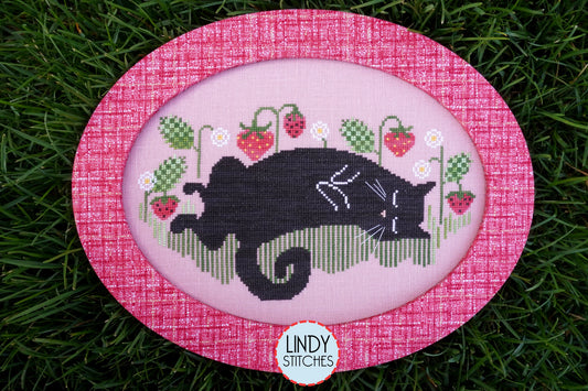 Strawberry Naps Cross Stitch Pattern by Lindy Stitches