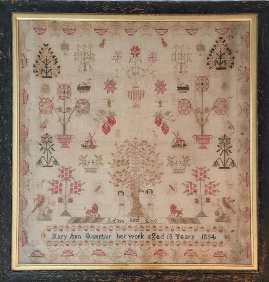 PREORDER STRAWBERRY SAMPLER REPRODUCTION by Hello From Liz Mathews Cross Stitch Pattern