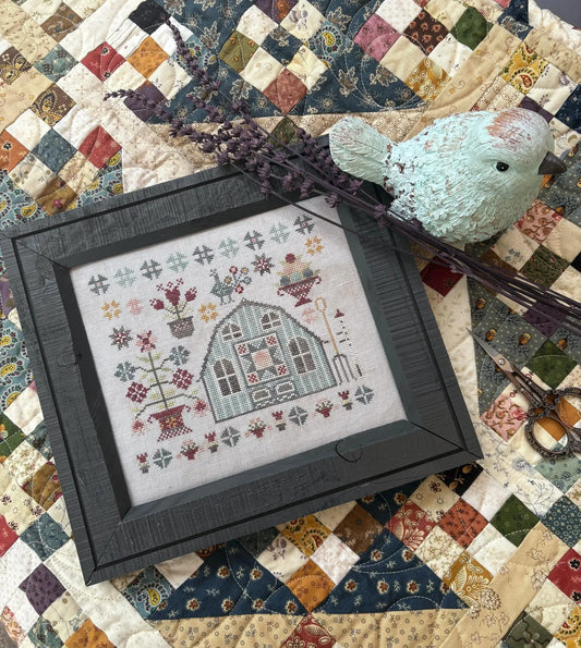 PREORDER Pansy Patch SUMMER QUILT BARN Cross Stitch Pattern