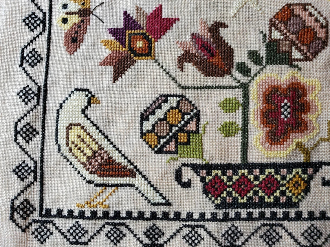 Summer Solstice Cross Stitch Pattern Physical Copy Artsy Housewife