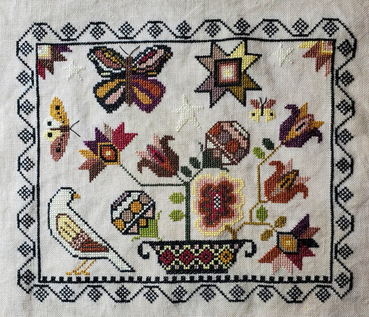 SALE Summer Solstice Cross Stitch Pattern Physical Copy Artsy Housewife