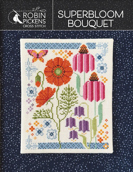 Superbloom Bouquet Cross Stitch Pattern by Robin Pickens