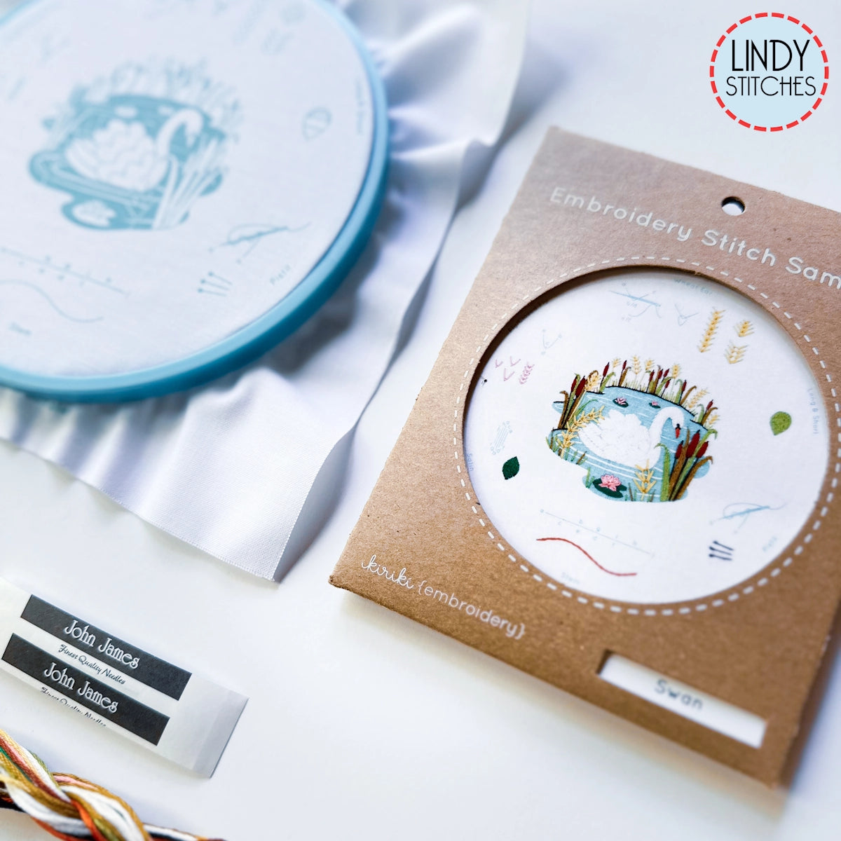 Swan - Embroidery Stitch Sampler Kit