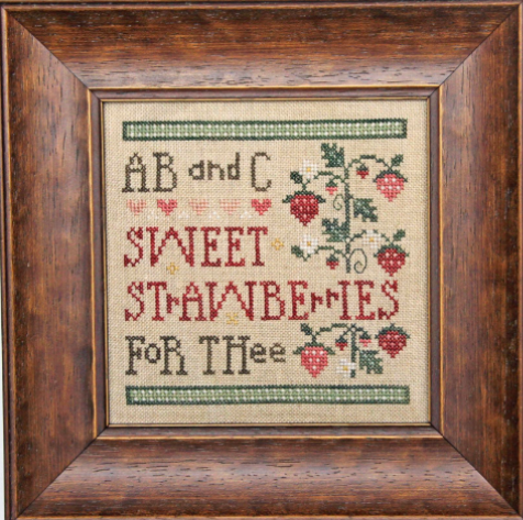 Sweet Strawberries Cross Stitch Pattern by Heart in Hand Nashville Market