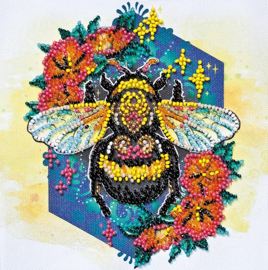 Sweetly Beaded Embroidery Kit by Abris Arts AM-225