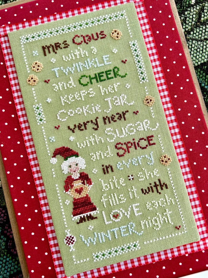 PREORDER Sweet Wing Studio Mrs. Claus’s Cookies Cross Stitch Pattern