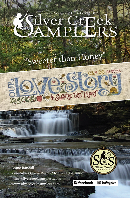 Sweeter than Honey Cross Stitch Pattern by Silver Creek Samplers Nashville Needlework Market