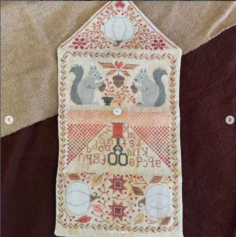 PREORDER Teresa Kogut AUTUMNAL SEWING ROLL Cross Stitch Pattern
