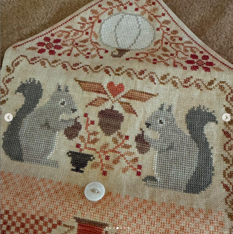 PREORDER Teresa Kogut AUTUMNAL SEWING ROLL Cross Stitch Pattern