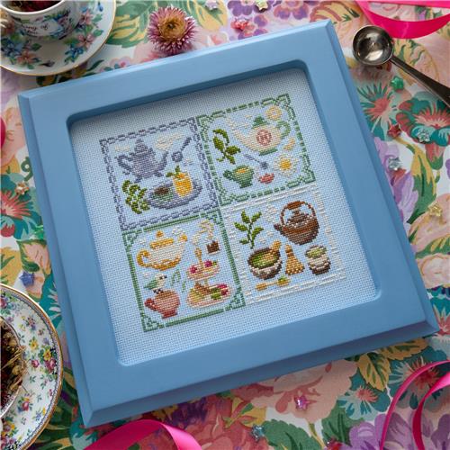 TEAS OF THE WORLD Cross Stitch Pattern by Stitch Sprout