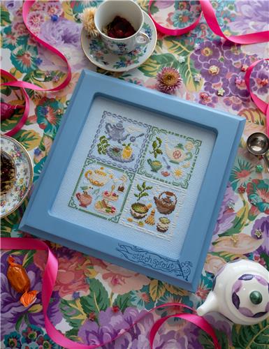 TEAS OF THE WORLD Cross Stitch Pattern by Stitch Sprout