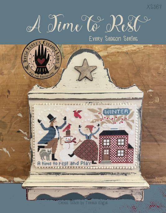PREORDER A Time to Rest & Play Teresa Kogut Cross Stitch Pattern