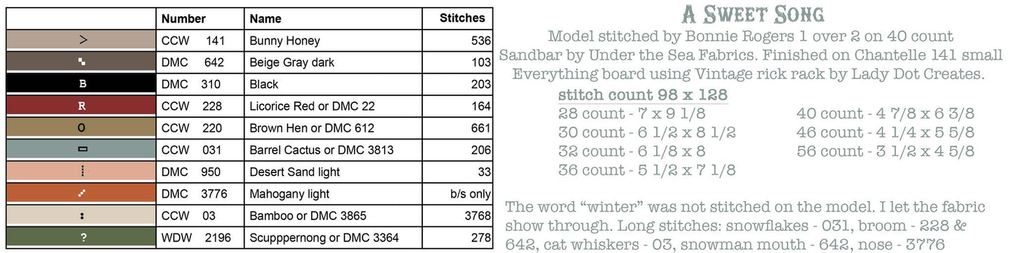 Teresa Kogut HELL0 WINTER  BOOK 9 DESIGNS Cross Stitch Pattern