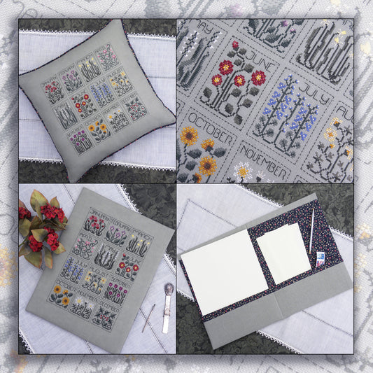 A Year of Flowers Cross Stitch Pattern by The Drawn Thread