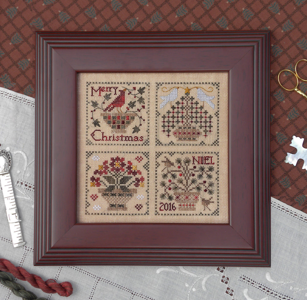 Christmas Baskets Cross Stitch Pattern by The Drawn Thread