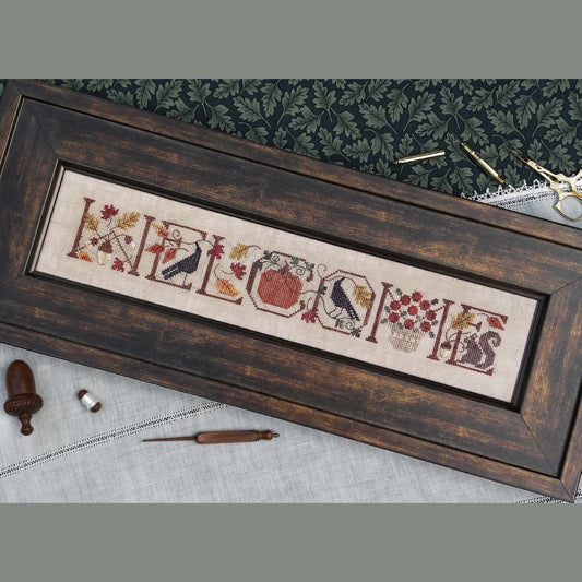 Welcome Autumn Cross Stitch Pattern by The Drawn Thread