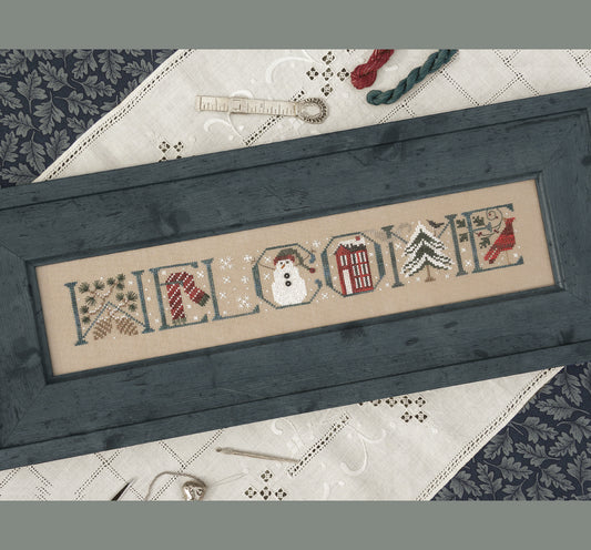 Welcome Winter Cross Stitch Pattern by The Drawn Thread
