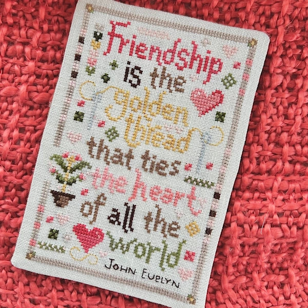 PREORDER Golden Thread Cross Stitch Pattern by Sweet Wing Studio PHYSICAL copy