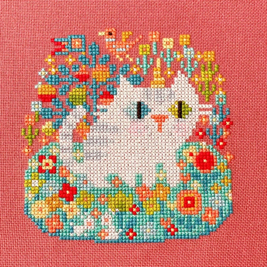 Barbara Ana The Lady and the Caticorn Cross Stitch Pattern