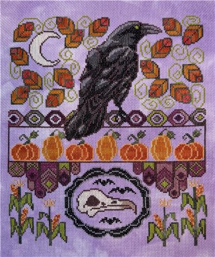 AUTUMN RAVEN Cross Stitch Pattern by The Marigold Needle