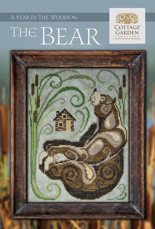 The Bear Year in the Woods #6 by Cottage Garden Samplings Cross Stitch Pattern PHYSICAL copy