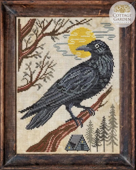 COMING SOON The Crow Year in the Woods II #4 by Cottage Garden Samplings Cross Stitch Pattern