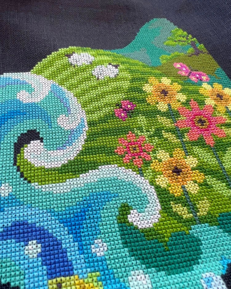 The Four Elements Satsuma Street Cross Stitch Pattern