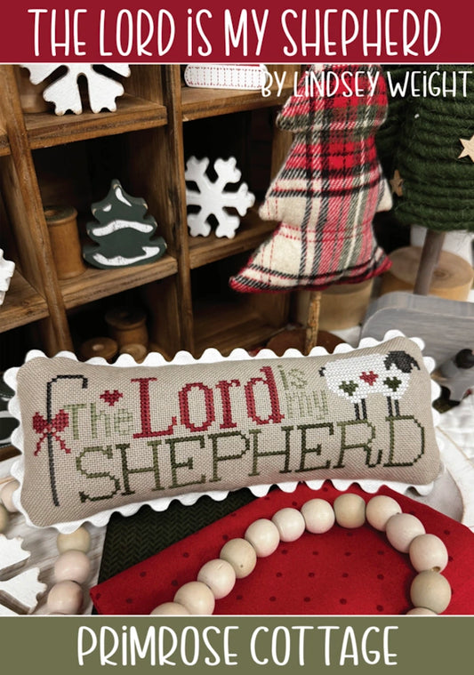 PREORDER The Lord is My Shepherd Primrose Cottage Cross Stitch Pattern