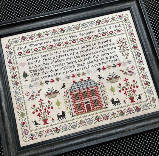 The Scarlett House Jane Thomson 1838 Cross Stitch Pattern