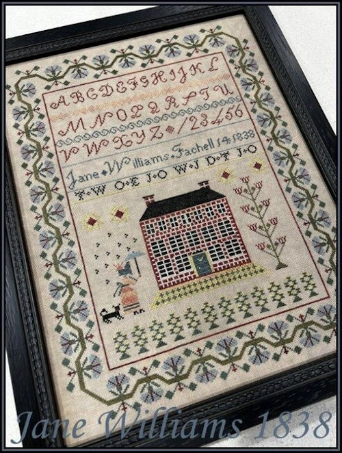 The Scarlett House Jane Williams 1838 Cross Stitch Pattern