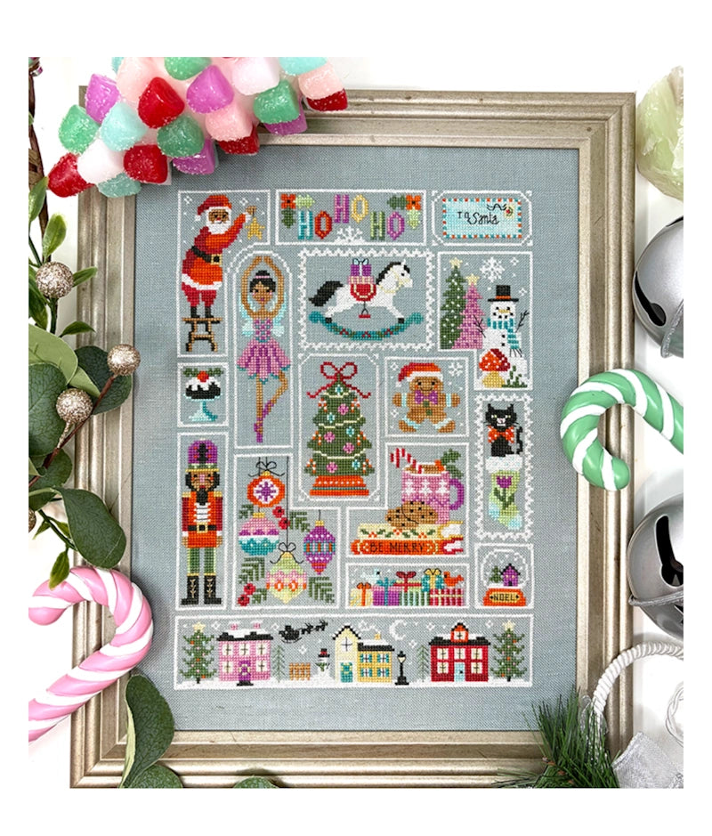 COMING SOON Tiny Modernist HO HO HOLIDAY Cross Stitch Pattern
