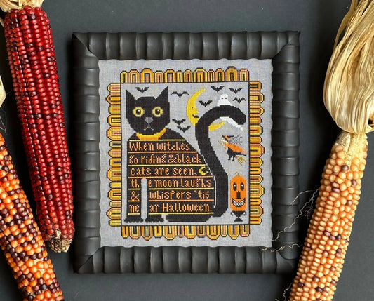 SALE Tis Near Halloween Kathy Barrick Cross Stitch Pattern