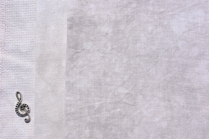 28 Count Toasted Marshmallow Lugana Evenweave Hand Dyed Fabrics by Grace Notes Fabrics