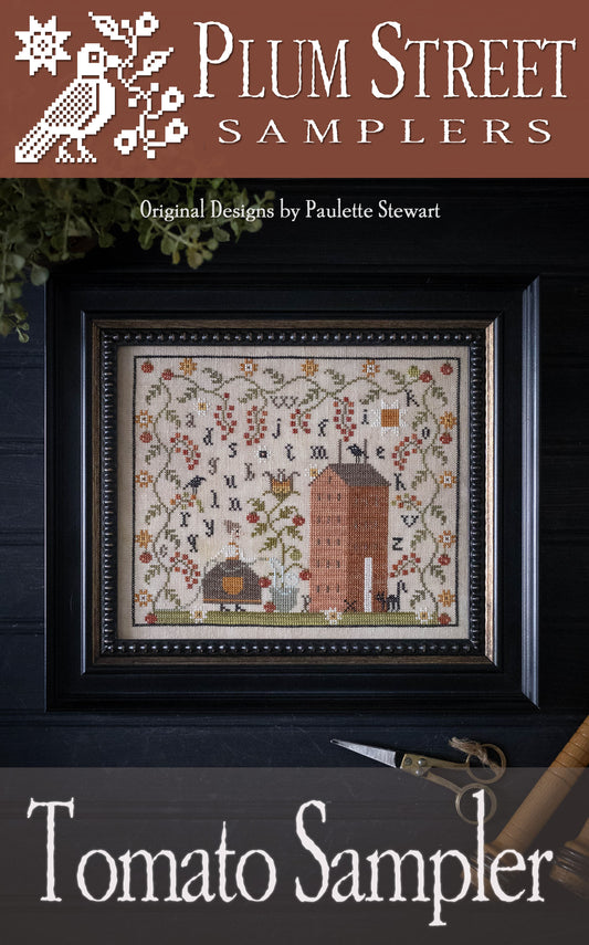 Tomato Sampler Cross Stitch Pattern by Plum Street Nashville Market