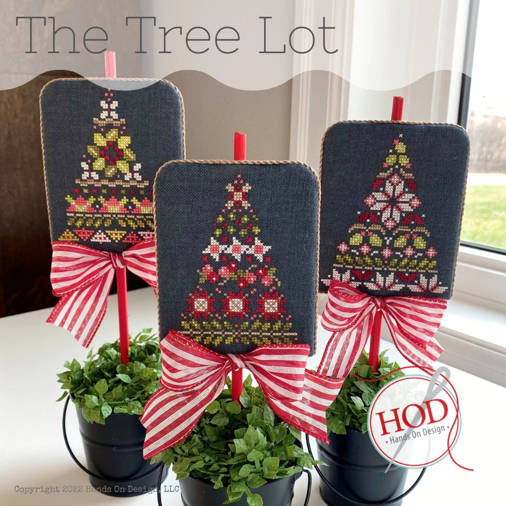 The Tree Lot Cross Stitch Pattern Hands on Design PHYSICAL copy