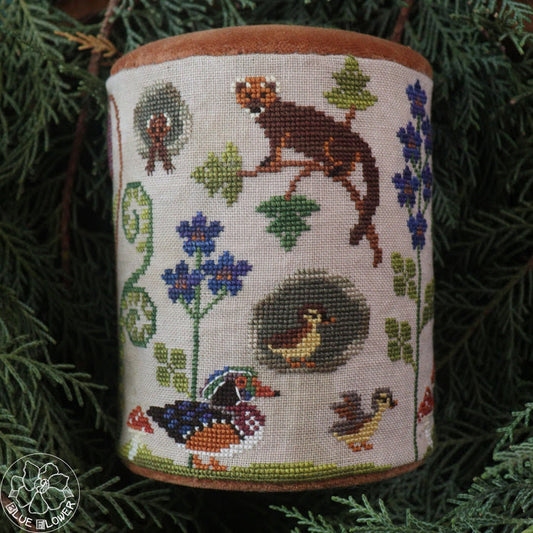PREORDER Blue Flower TRUNK TOWN SPRING Cross Stitch Pattern Nashville Market