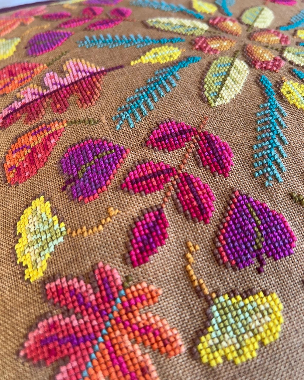 Turning Leaves Satsuma Street Cross Stitch Pattern