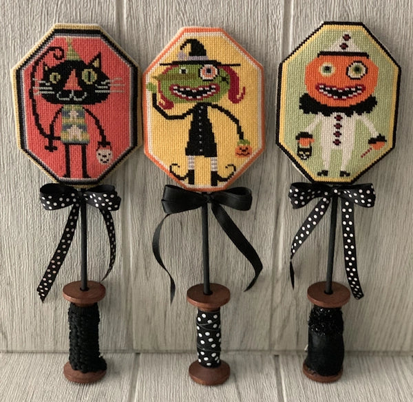 Preorder Twin Peak Primitives FANG AND BIG EYE GANG Cross Stitch Pattern