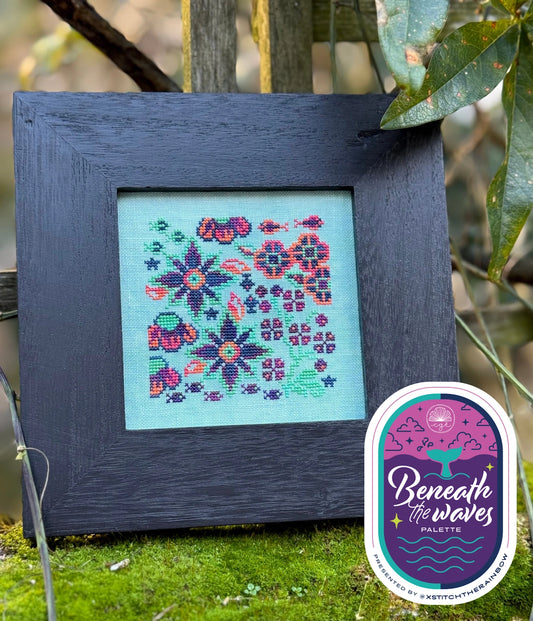 PREORDER Jan Hicks Creates UNDERWATER GARDEN XStitch the Rainbow Cross Stitch Pattern Nashville Market